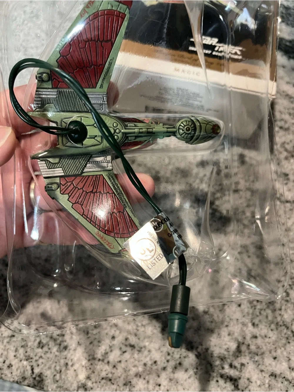 Star Trek Hallmark Keepsake Magic Light-up Ornaments Lot of 4 Voyager Enterprise